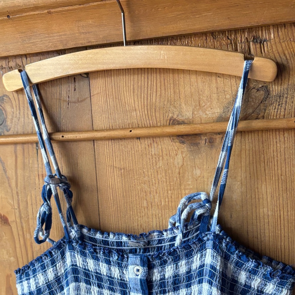 Aerie Navy and White Checkered Sundress - Picture 5 of 8